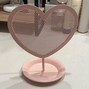 Pink Heart-Shaped Jewelry Holder